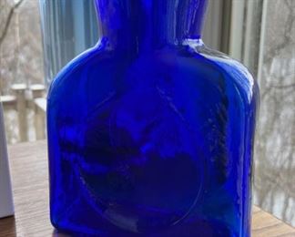 Cobalt Blue Blenko Glass Pitcher