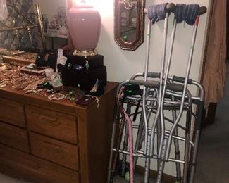 Walkers, canes, crutches