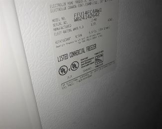 Frigidaire upright freezer