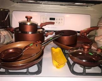 Copper nonstick pots and pans