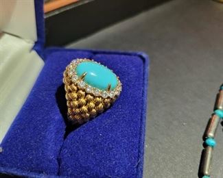 Costume jewelry Necklace and 3 rings cases not included 