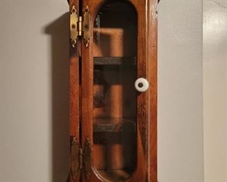 Solid wood Display cabinet 17 by 8 by  4 and a half