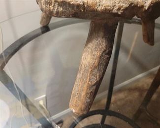 Early 1900's Solid wood African stool, very rare