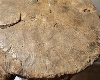 Early 1900's Solid wood African stool, very rare