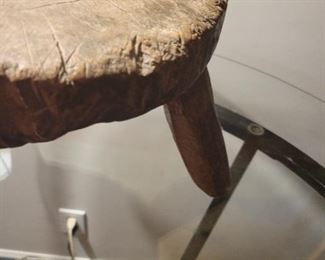 Early 1900's Solid wood African stool, very rare