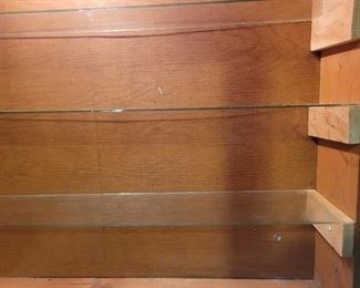 lighted wood Storage cabinet with lock latch