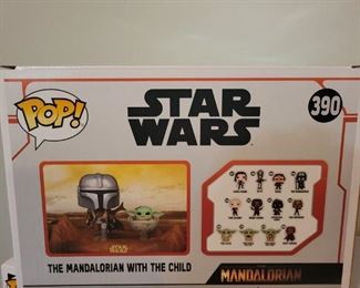 Pop Toys Star Wars The Mandalorian With The Child 390 Vinyl Toy New in Box