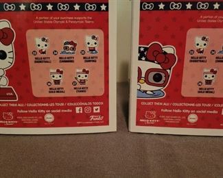 Pop Toys Hello Kitty Team USA swimming 34 and 38 Gymnast Vinyl toys