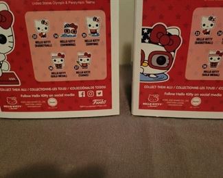 Pop Toys Hello Kitty Team USA swimming 34 and 38 Gymnast Vinyl toys