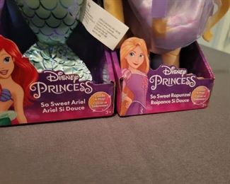 Disney's Princess dolls Rapunzel and Ariel