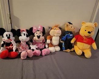 Stuffed animal collectibles Mickey, Minnie,Winnie The Poo and The Oreo Bear