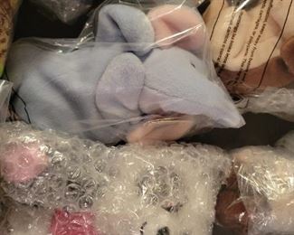 Ty Beanie Babies including a 1997 Princess Beanie 