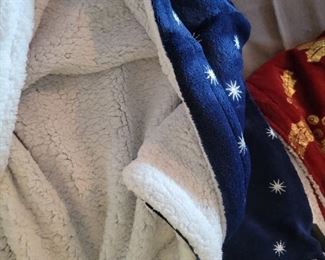 2 Cozelle plush holiday Throws 80 by 70 each