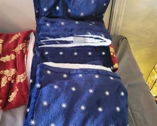 2 Cozelle plush holiday Throws 80 by 70 each