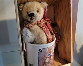 100th Anniversary 1902-2002 of The Teddy Bear decorative cup and bear
