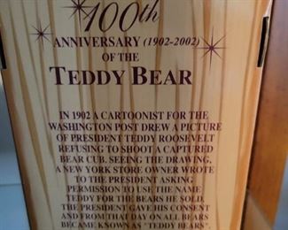 100th Anniversary 1902-2002 of The Teddy Bear decorative cup and bear