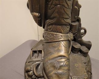 Cowboy boot Gamblers lamp