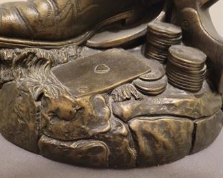 Cowboy boot Gamblers lamp