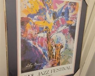 KOOL JAZZ FESTIVAL 1982 Litho By LeROY Neiman 20 by 24