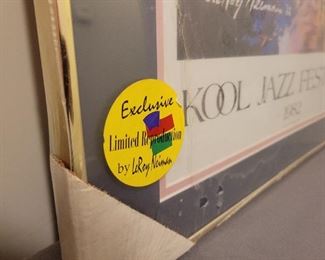 KOOL JAZZ FESTIVAL 1982 Litho By LeROY Neiman 20 by 24