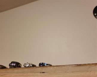 Sterling rings sz 7 to 8