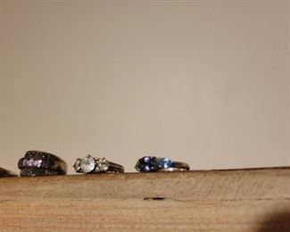 Sterling rings sz 7 to 8