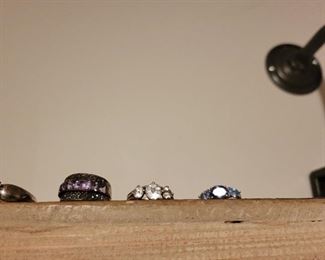 Sterling rings sz 7 to 8