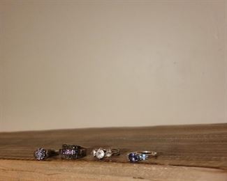 Sterling rings sz 7 to 8