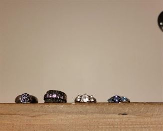 Sterling rings sz 7 to 8