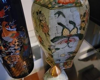 Asian vases and urn
