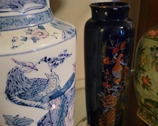 Asian vases and urn