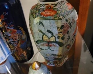 Asian vases and urn