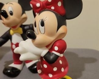 Disney pieces including Mickey and Minnie and a classic Pooh by Charpente 
