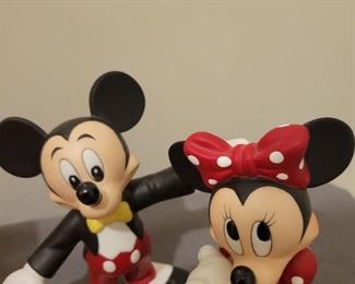 Disney pieces including Mickey and Minnie and a classic Pooh by Charpente 