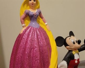 Disney pieces including Mickey and Minnie and a classic Pooh by Charpente 