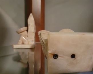 Marble stone Sombrero Siesta bookends 