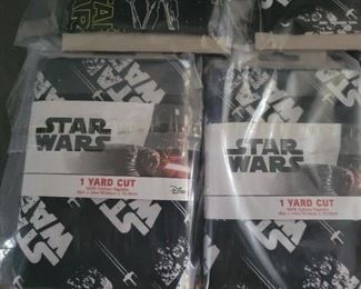 1-yard cut Star wars fabric 5 individual packages