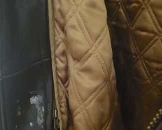 XL Marc of New York Leather Bomber jacket with slight damage shown