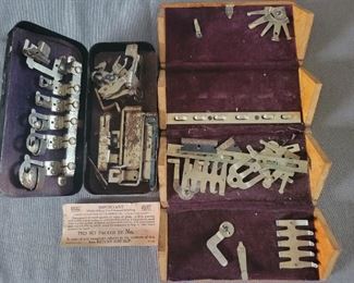 2 sewing boxes with attachments second lot 