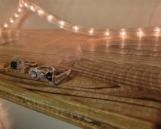 Sterling ring sz 8 to 9