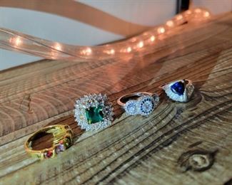 Sterling ring sz 8 to 9