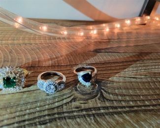 Sterling ring sz 8 to 9