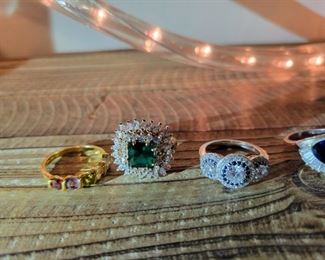 Sterling ring sz 8 to 9