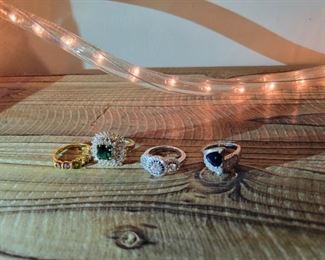 Sterling ring sz 8 to 9