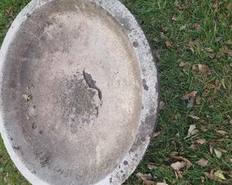 Concrete birdbath