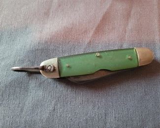 Vintage Sterling girl scout ring and girl scout knife