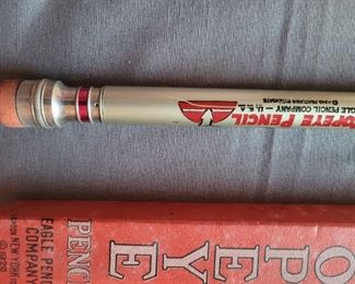 1929 Popeye Eagle pencil company automatic pencil and 1920  Popeye rubber eraser