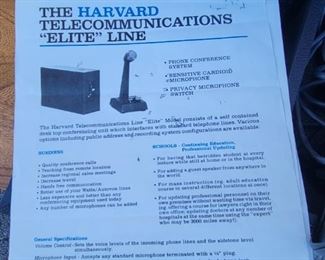 The Harvard Telecommincations Elite Line A.T. products