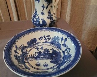 Ironstone China pitcher and bowl