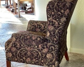 2pc La-Z-Boy Kimberly High Leg Reclining Chairs PAIR Fabric Recliners 40 x 31 x 34in HxWxD